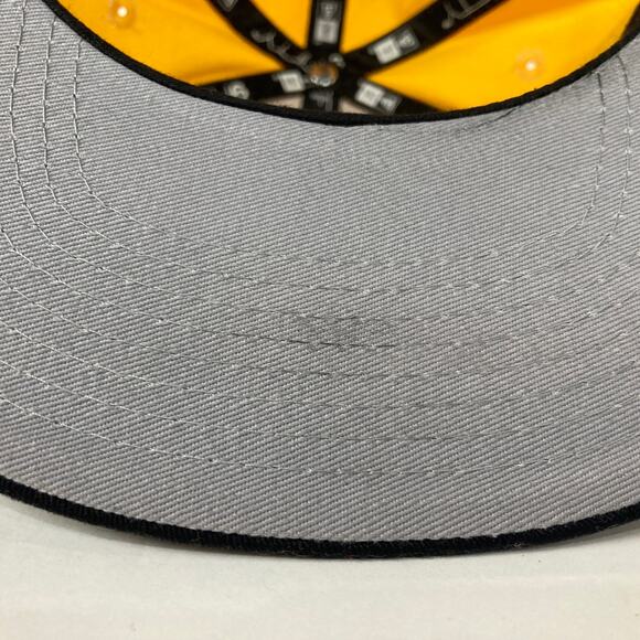 Pittsburgh Steelers New Era Dashed Lines Snapback Hat 9fifty Cap Yellow Black - Picture 10 of 10